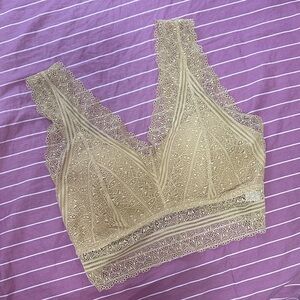 Lace Bralette in Tan